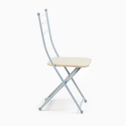 Стул для кухни складной «Венеция», цвет титан/бежевый