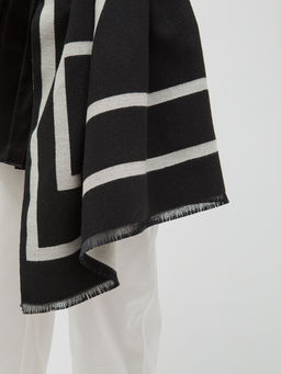 В составе шерсть и кашемир! теплый двусторонний палантин - Tantino фото 6