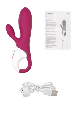 Вибратор Satisfyer Hot Bunny с клиторальным стимулятором, красный  фото 7