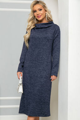 Платье Стильный мотив (темно-синее) П4894 - Lt collection фото 10