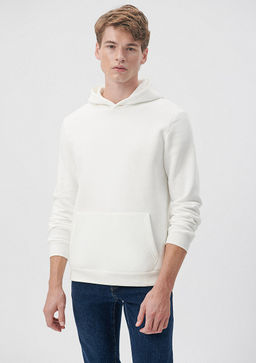 Mavi Logo Baskl Kaponlu Siyah Sweatshirt  фото 3