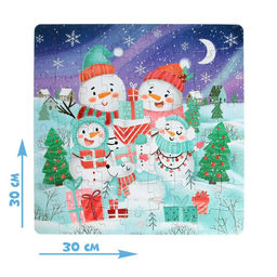 Пазл светящийся Снеговички, 72 детали - Puzzle time фото 2