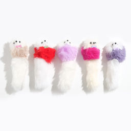 Цена за 5 шт. Мышь из искусственного меха, до 17 см с хвостом, микс цветов