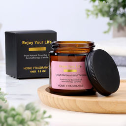 Ароматическая свеча в банке «Роза», 6×6.5 см