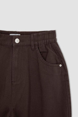 Брюки Cool Jogger стандартного кроя из габардина из 100 % хлопка - Defacto фото 9