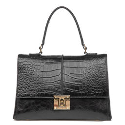 Y2448 black, Женская кожаная сумка, Barcelo Biagi