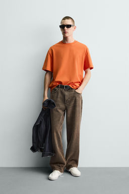 CAMISETA RELAXED FIT INTERLOCK /04 / Naranja