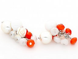 Серьги PR2894 коралл