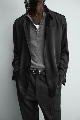 SATIN RELAXED FIT SHIRT - Zara фото 5