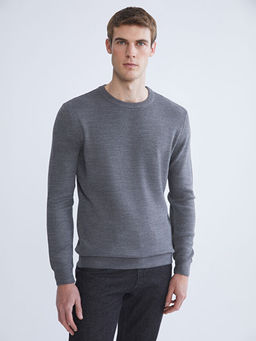 Bisiklet Yaka Erkek Triko Kazak