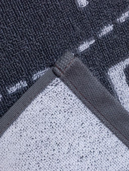 Полотенце махровое Этель Папа, 70?130 см, 100% хлопок, 420 г/м?, серое