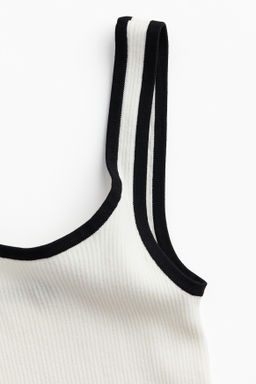Vestido en punto de canale con vuelo - H&m фото 9