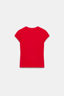 SHORT SLEEVE HEART T-SHIRT - Zara фото 5