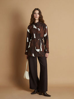 Batik Desenli Kad?n G?mlek Tunik