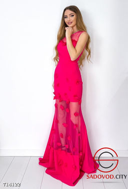 Платье рыбка длинное вечернее - Bruno фото 6