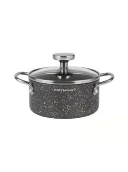 Кастрюля из алюм. с мрам. покр., ч, 0,8л. (14см) НМ 7764