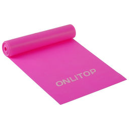 Эспандер ленточный для фитнеса ONLYTOP, 150×15×0.04 см, 10 кг, цвета МИКС