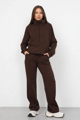 Костюм женский из футера 2-х нитка Герда шоколад