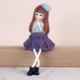 Цена за 2 шт. Фигурка Лаванда висячие ножки 2 штуки набор 22 см / 9639 /уп 48/ - Галеонтрейд фото 4