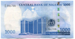 Банкнота 1000 найра 2022 года Нигерия