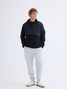 Dik Yaka Polar Erkek Sweatshirt