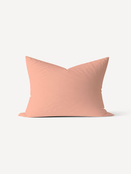 Наволочка поплин гладкокрашеный на молнии - Персик 50х70