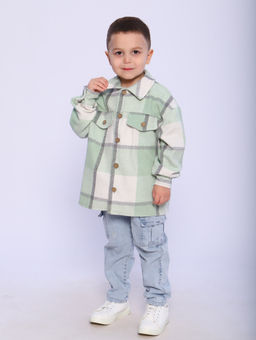 РБ012 Рубашка "Бавария" 3 (фисташковый; белый)