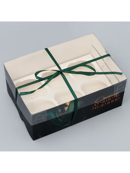 Цена за 5 шт. Коробка для капкейка, кондитерская упаковка, 6 ячеек «Стиль» 23×16×10 см