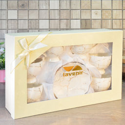 Набор чайный 12 пр 220 мл., 14 см Lavenir Золотой мрамор 176-647 в под.уп., фарфор арт. 00110487 - Полимербыт фото 5