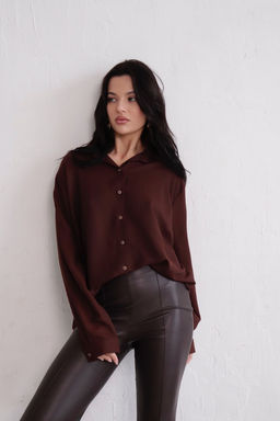 11182 Рубашка коричневая - Martichelli фото 19