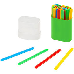 Цена за 3 шт. Счетные палочки «Стамм», 50 штук в пенале, МИКС