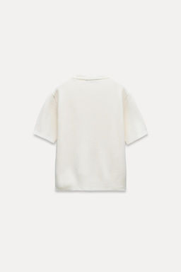 PLAIN KNIT SHORT SLEEVE CARDIGAN - Zara фото 4