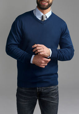 Джемпер мужской GREG G124-EV (яр.синий)  фото 3