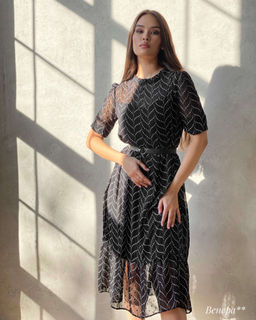 Платье Венера (черный)** - Nadi bordo фото 4