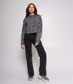 Джинсы #КТ7557, тёмно-серый