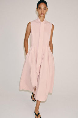 VESTIDO CAMISERO ZW COLLECTION / Rosa pastel - Zara фото 2