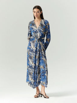 Платье макси из 100% вискозы, PL1625/orbital