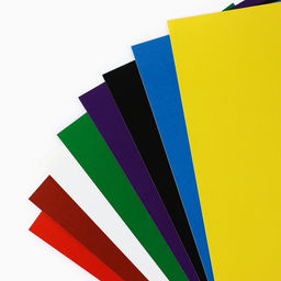 Картон цветной двусторонний А4 8 листов 8 цветов мелованный 230 г/м² «БукиБяки»