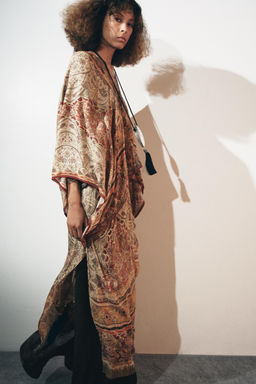 ZW COLLECTION PAISLEY KAFTAN DRESS - Zara фото 6