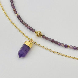 Колье из Аметиста с подвеской