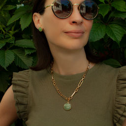 Колье GREEN AVENTURINE Fiore Luna