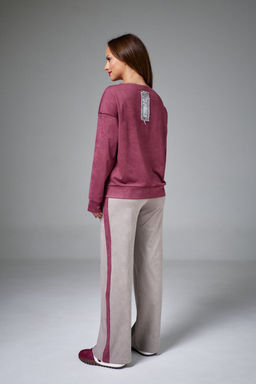 Джемпер AVE RARA 2250 бургунди  фото 5