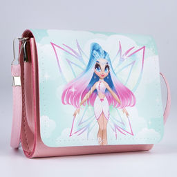 Сумка детская для девочки Фея, на клапане, розовая, голубая - NAZAMOK KIDS фото 2