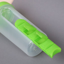 Бутылка/Шейкер JUST SHSC-600 с таблетницей, зелёный, для спортивного питания 600ML/уп60 - Галеонтрейд фото 3