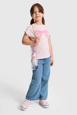 K_z _ocuk A__k Pembe Bisiklet Yaka Ti__rt