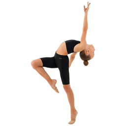 Велосипедки гимнастические Grace Dance, лайкра, р. 30, цвет чёрный  фото 7