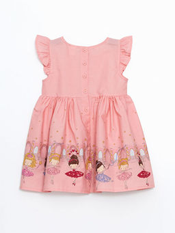 Bisiklet Yaka ?izgili K?z ?ocuk Elbise