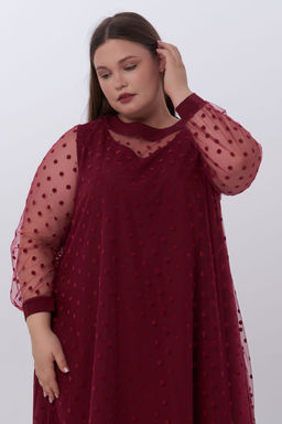 Платье Luxury Moda 1157 бордовый