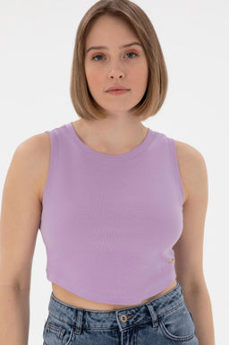 Kad_n Lila Basic Ti__rt Sepette S_rpriz _ndirim - U.s. polo assn фото 3