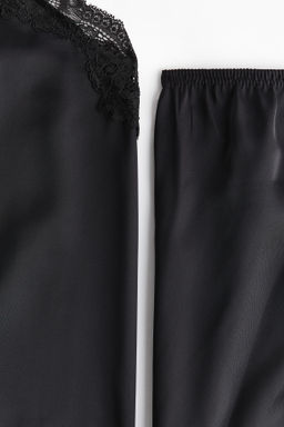 Pijama de sat?n con encaje - H&m фото 11